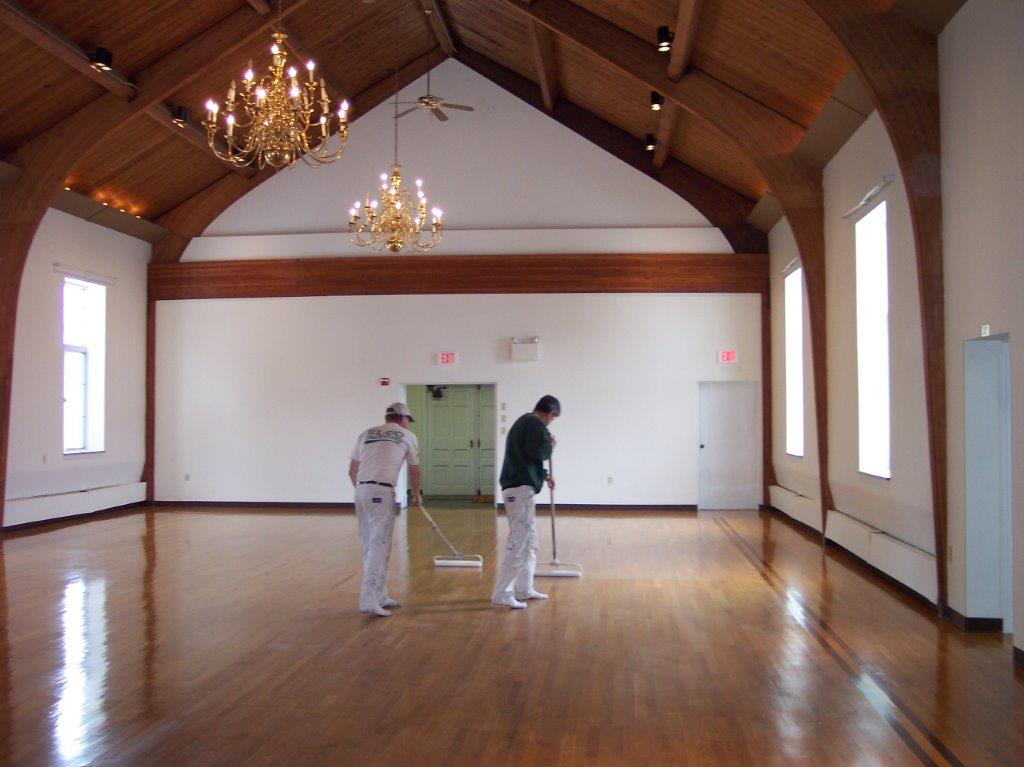 ELCO Painting interior church flooring