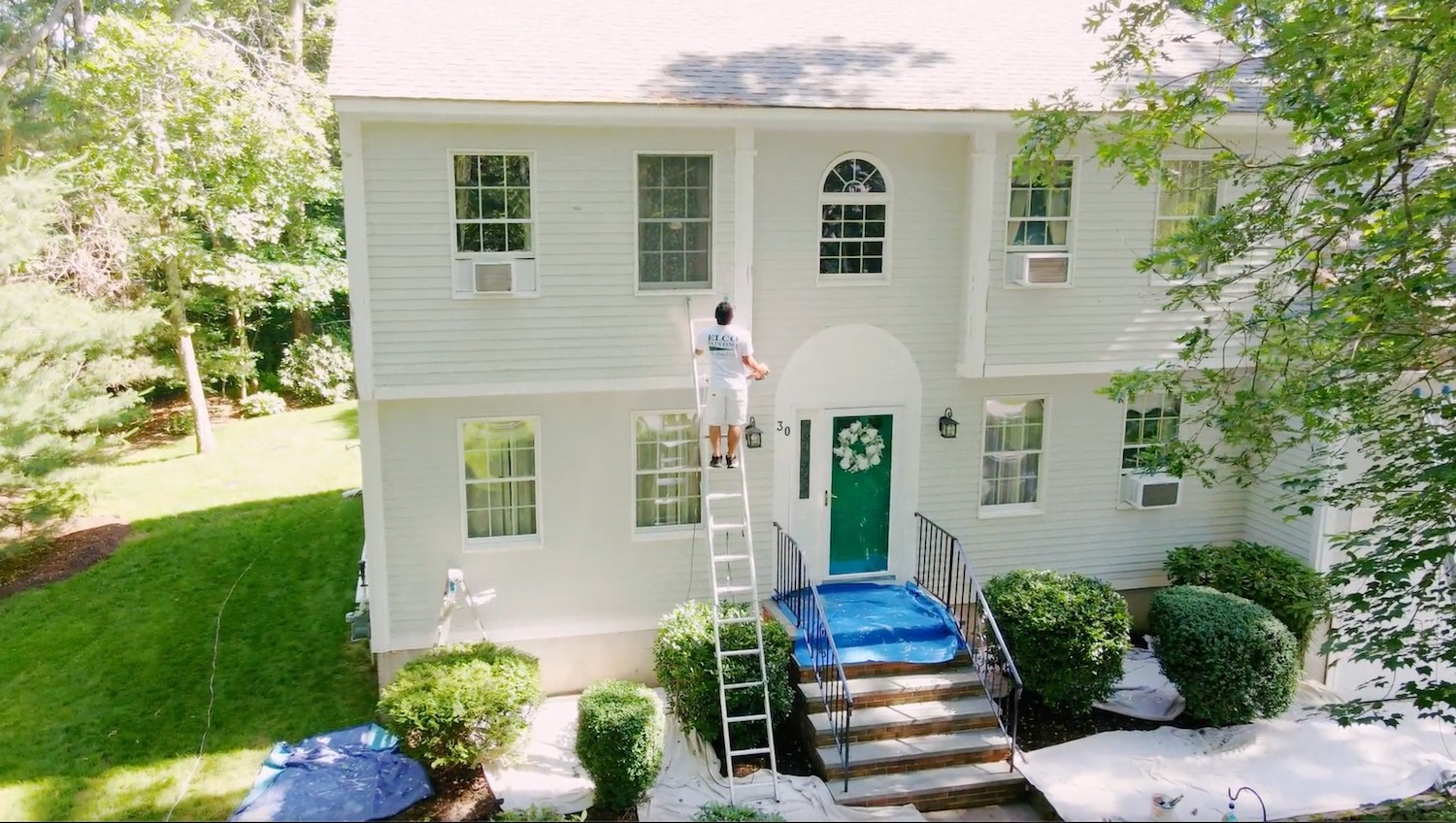 exterior painting process in Rhode Island